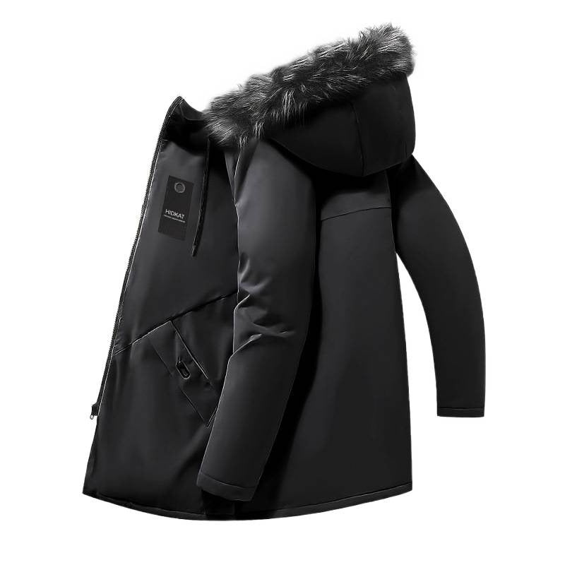 Men's mid-length jacket coat