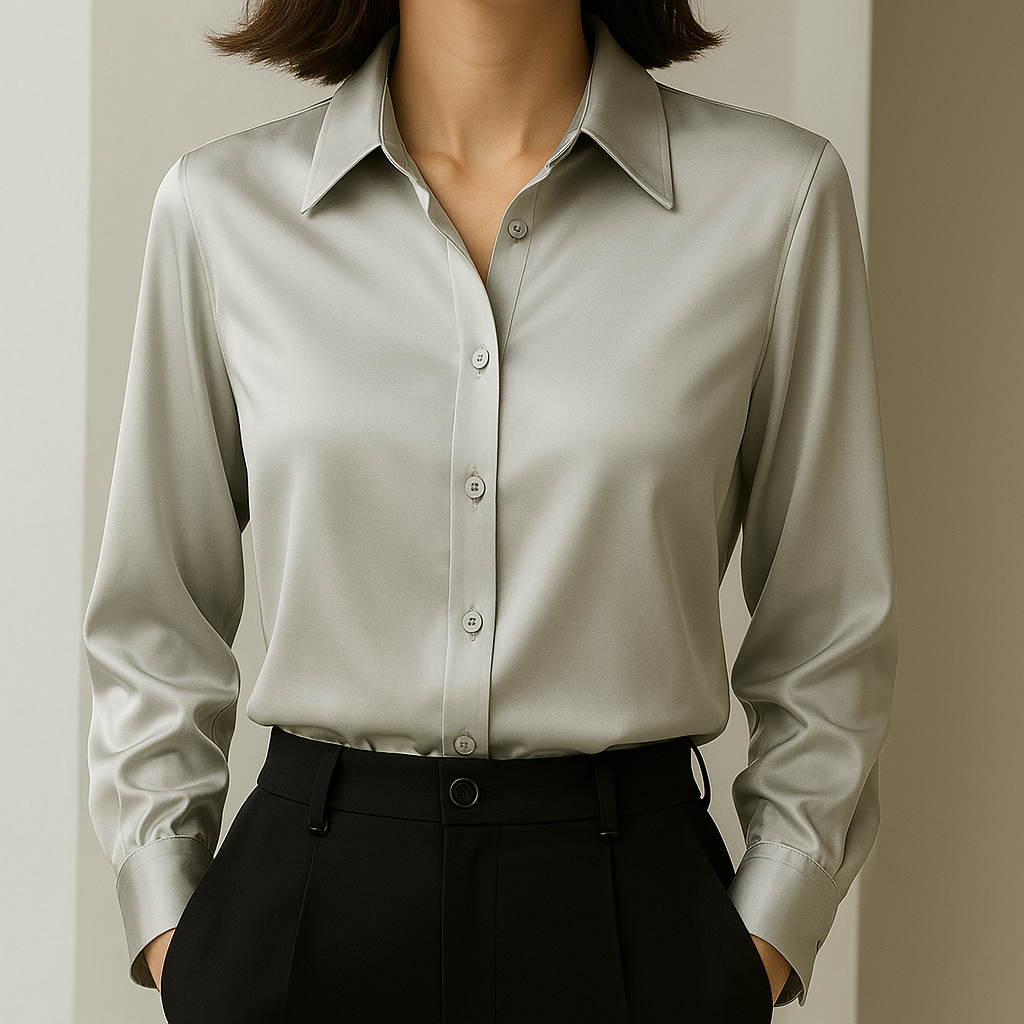 Women's Silk Women's Dress – Elvire Satin Blouse