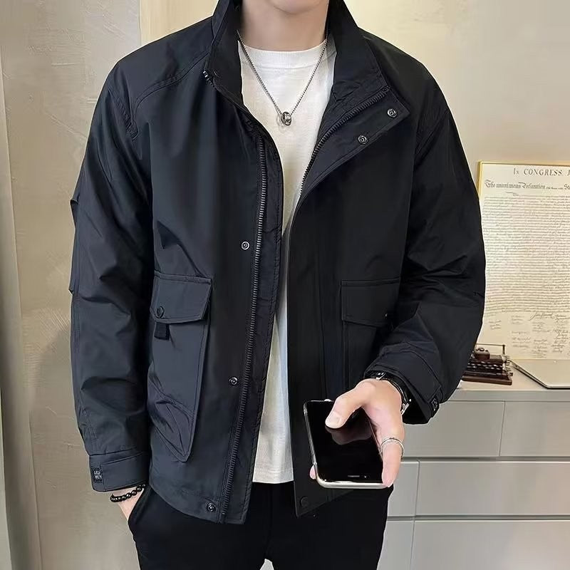 Men’s Casual Stand Collar Jacket