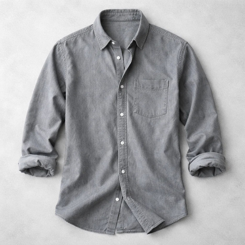 Men's Cotton Top – Voss Vintage Denim Shirt