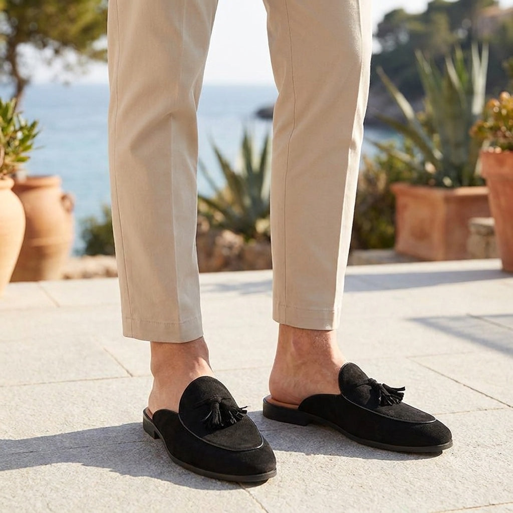 Men's Suede Sandals – Vasto Suede Mules