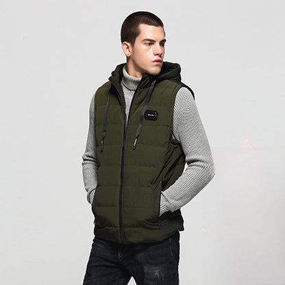 Mens Fleece-Lined Cotton Vest