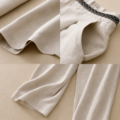 Women's Linen Trousers – Simone Linen Trousers