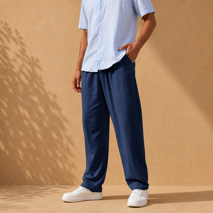 Men's Linen Trousers – Arlo Cotton Linen Pants