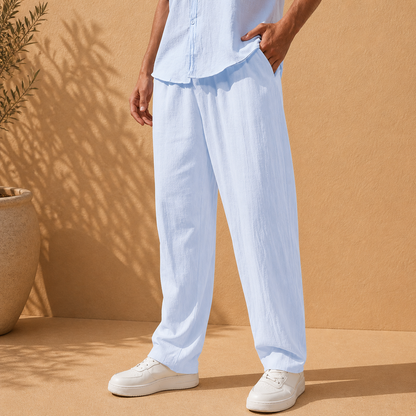 Men's Linen Trousers – Arlo Cotton Linen Pants