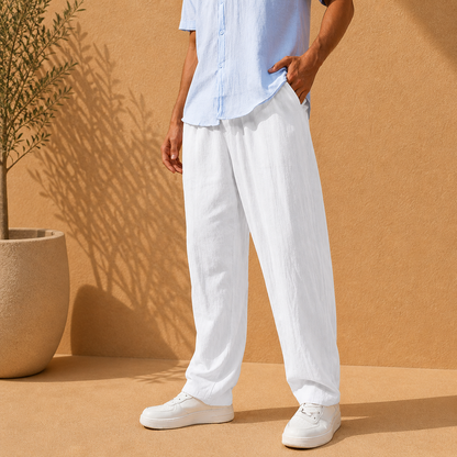 Men's Linen Trousers – Arlo Cotton Linen Pants