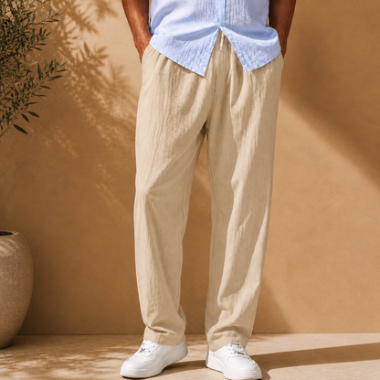 Men's Linen Trousers – Arlo Cotton Linen Pants