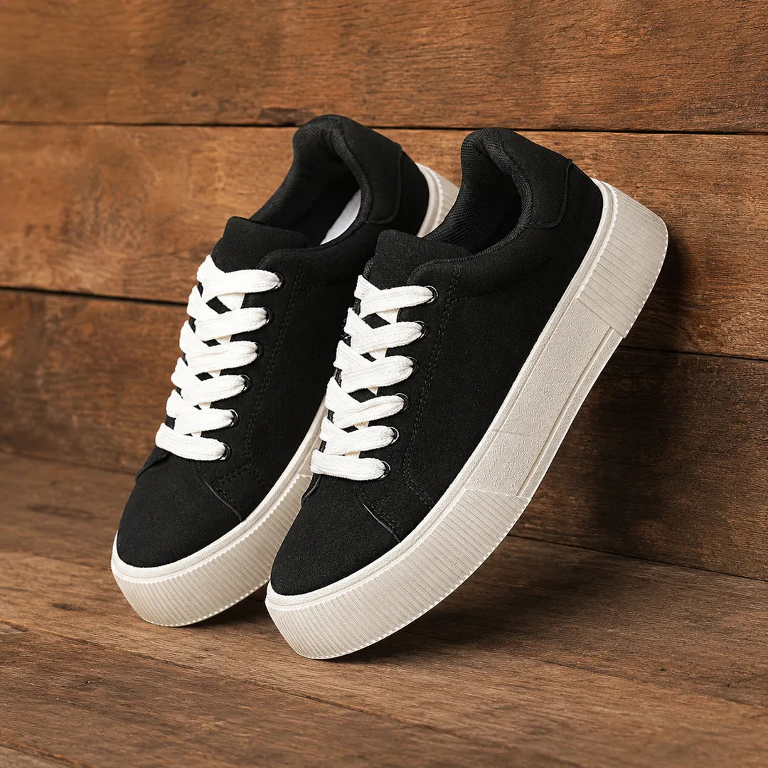 Women's Classic Lace-Up Platform Sneakers