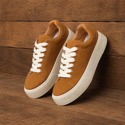 Women's Classic Lace-Up Platform Sneakers