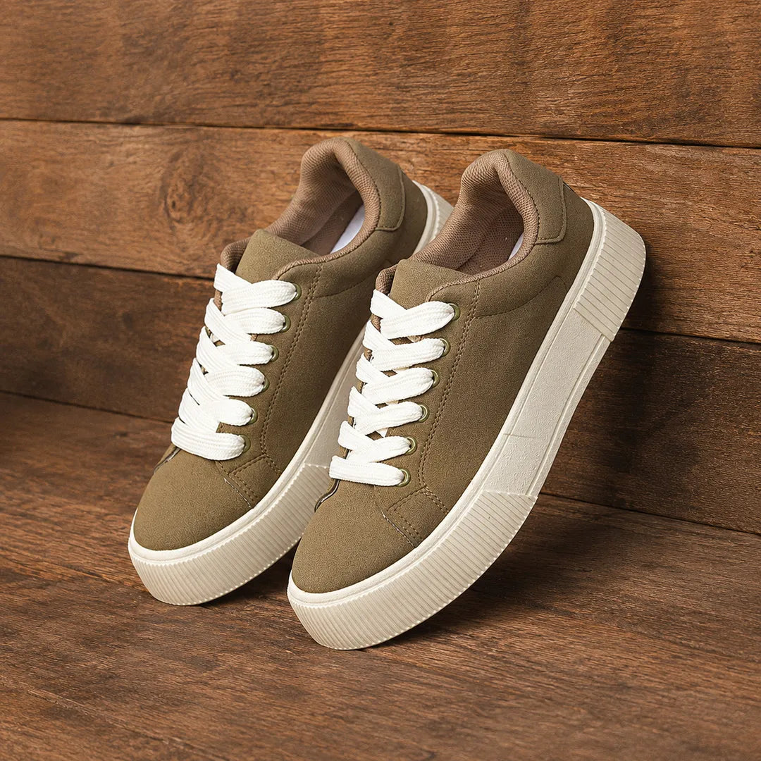 Women's Classic Lace-Up Platform Sneakers