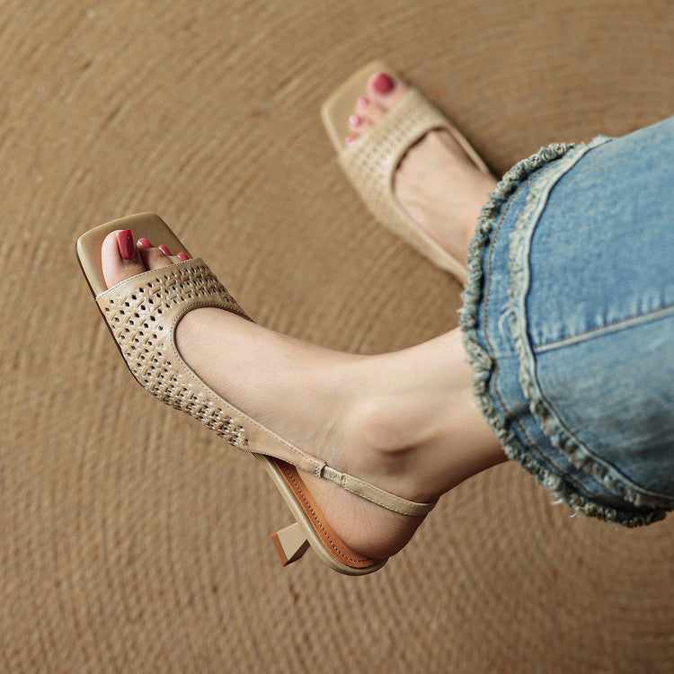 Women's Genuine Leather Heels