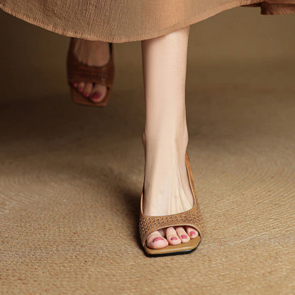 Women's Genuine Leather Heels