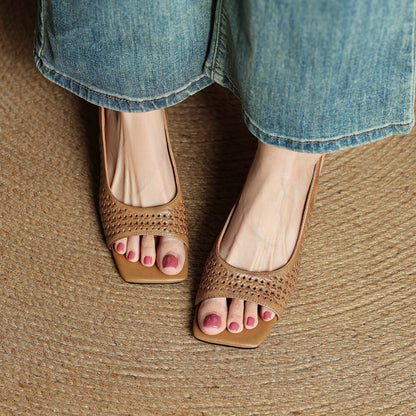 Women's Genuine Leather Heels