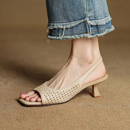 Women's Genuine Leather Heels
