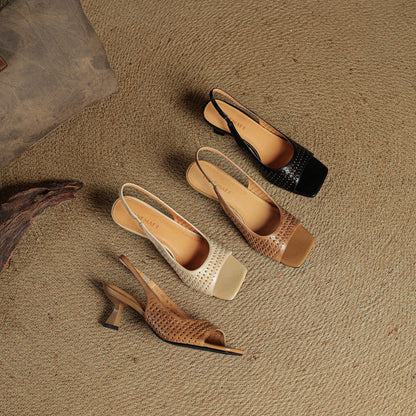 Women's Genuine Leather Heels