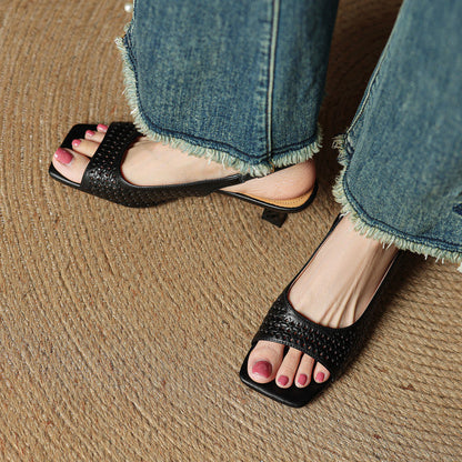 Women's Genuine Leather Heels