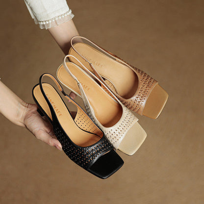 Women's Genuine Leather Heels