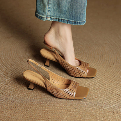 Women's Genuine Leather Heels