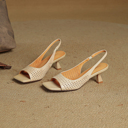 Women's Genuine Leather Heels