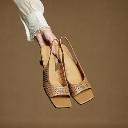Women's Genuine Leather Heels