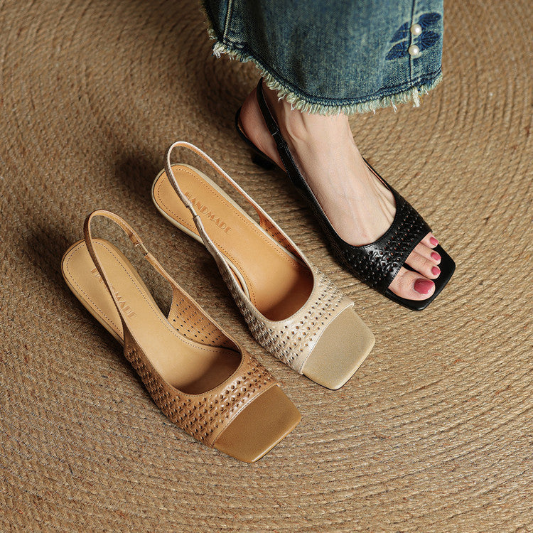 Women's Genuine Leather Heels