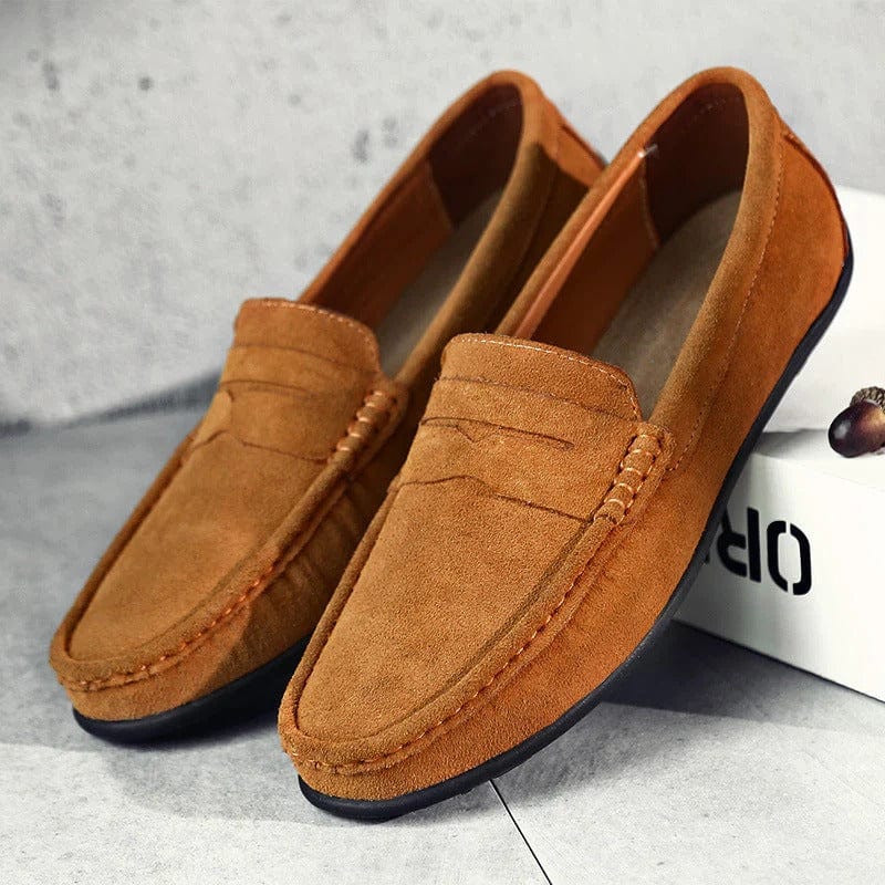Men's Suede Loafers – Gaston Men's Suede Comfort Loafers