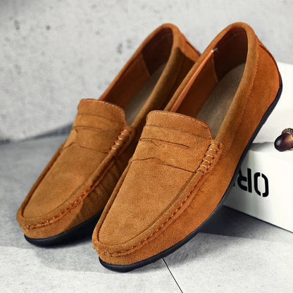 Men's Suede Loafers – Gaston Men's Suede Comfort Loafers