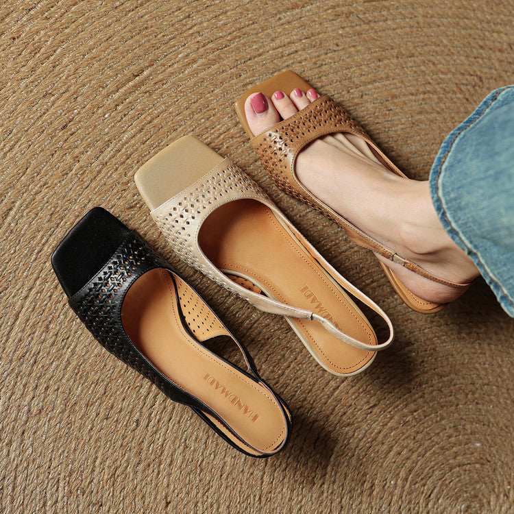 Women's Genuine Leather Heels