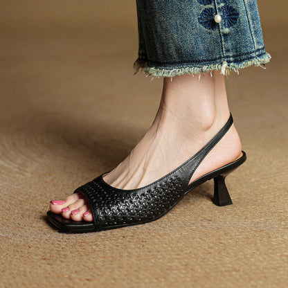 Women's Genuine Leather Heels