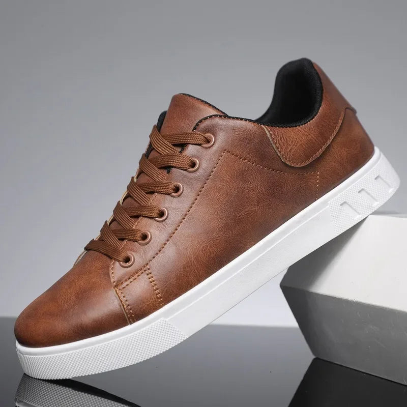 Men's Genuine Leather Adrien – Adrien | Casual Leather Lace-Up Shoes