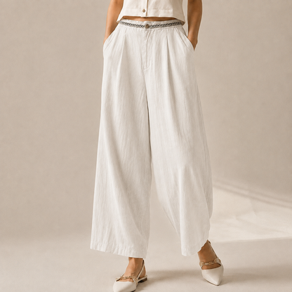 Women's Linen Trousers – Simone Linen Trousers
