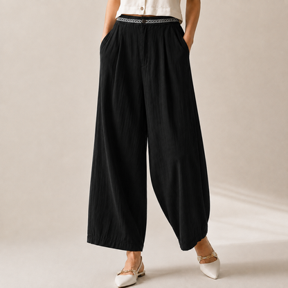Women's Linen Trousers – Simone Linen Trousers