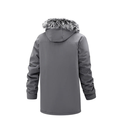 Men's mid-length jacket coat