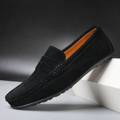 Men's Suede Loafers – Gaston Men's Suede Comfort Loafers