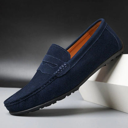 Men's Suede Loafers – Gaston Men's Suede Comfort Loafers