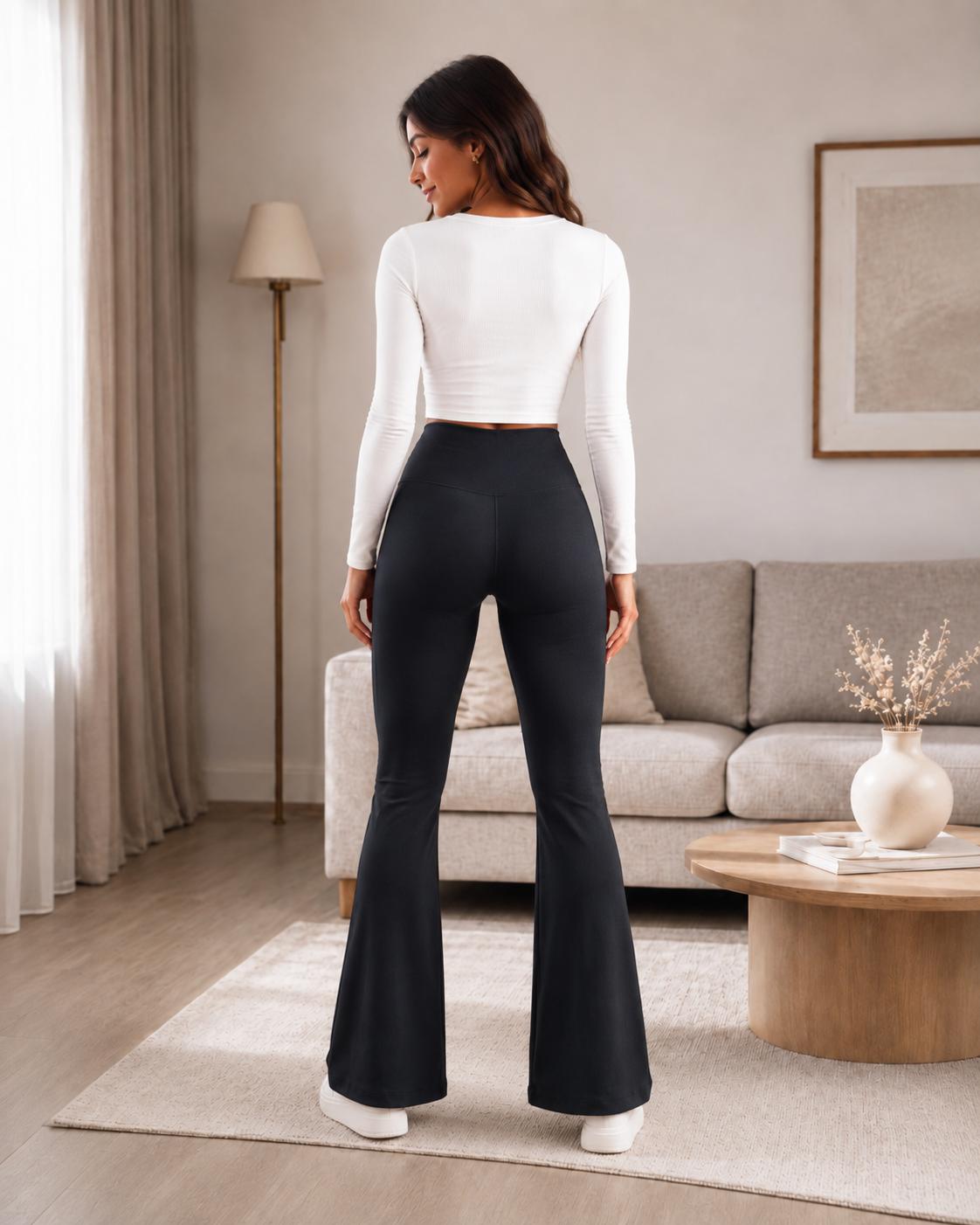 Women’s High Waisted Shaping Flared Leggings
