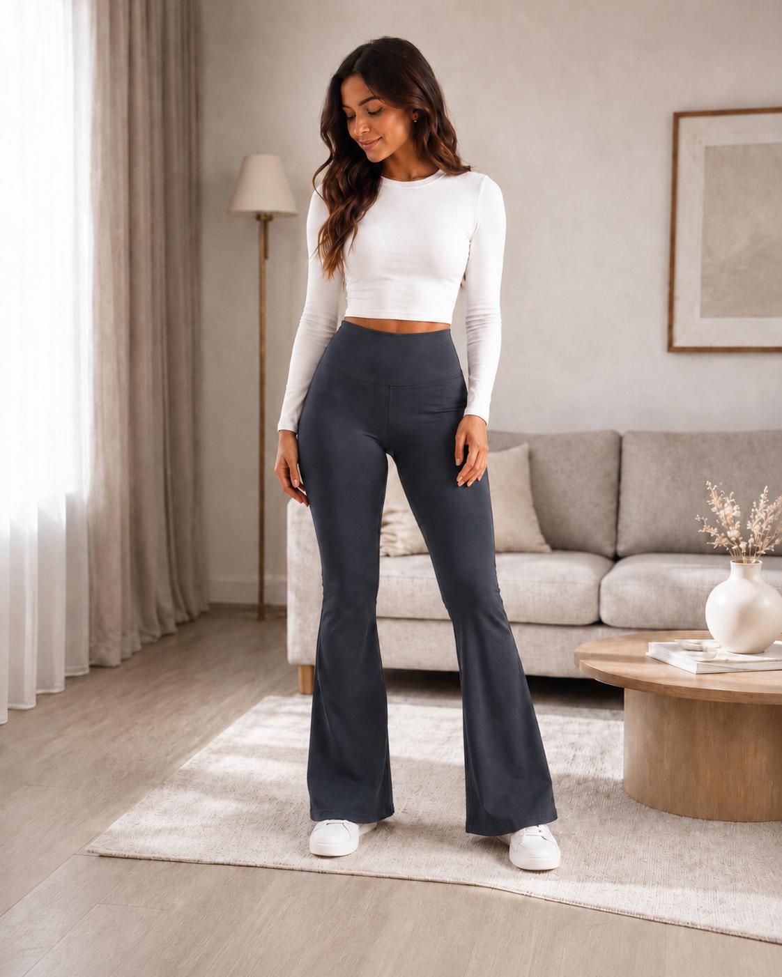 Women’s High Waisted Shaping Flared Leggings