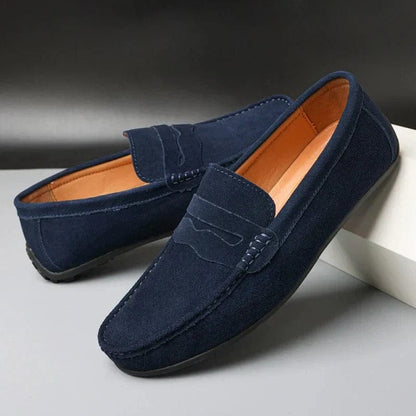 Men's Suede Loafers – Gaston Men's Suede Comfort Loafers