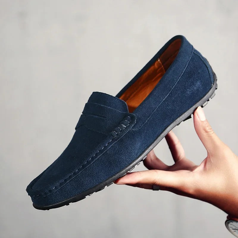 Men's Suede Loafers – Gaston Men's Suede Comfort Loafers