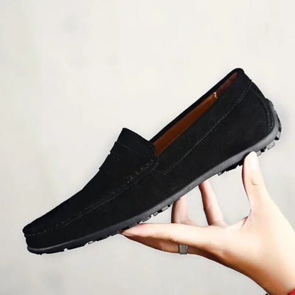 Men's Suede Loafers – Gaston Men's Suede Comfort Loafers