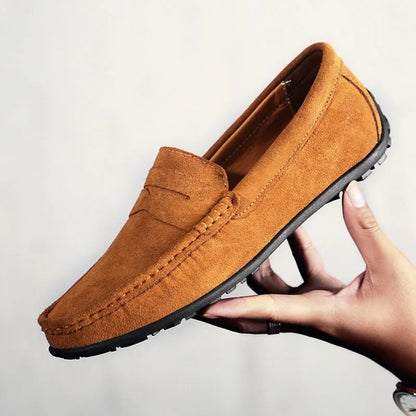 Men's Suede Loafers – Gaston Men's Suede Comfort Loafers