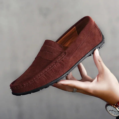 Men's Suede Loafers – Gaston Men's Suede Comfort Loafers