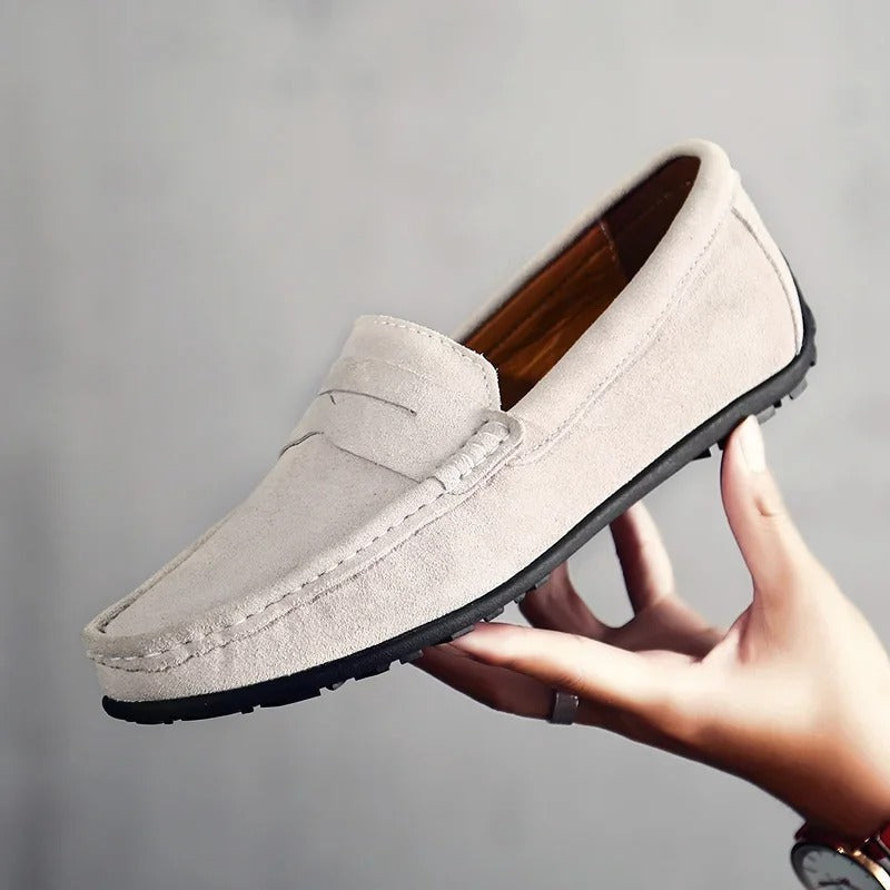 Men's Suede Loafers – Gaston Men's Suede Comfort Loafers