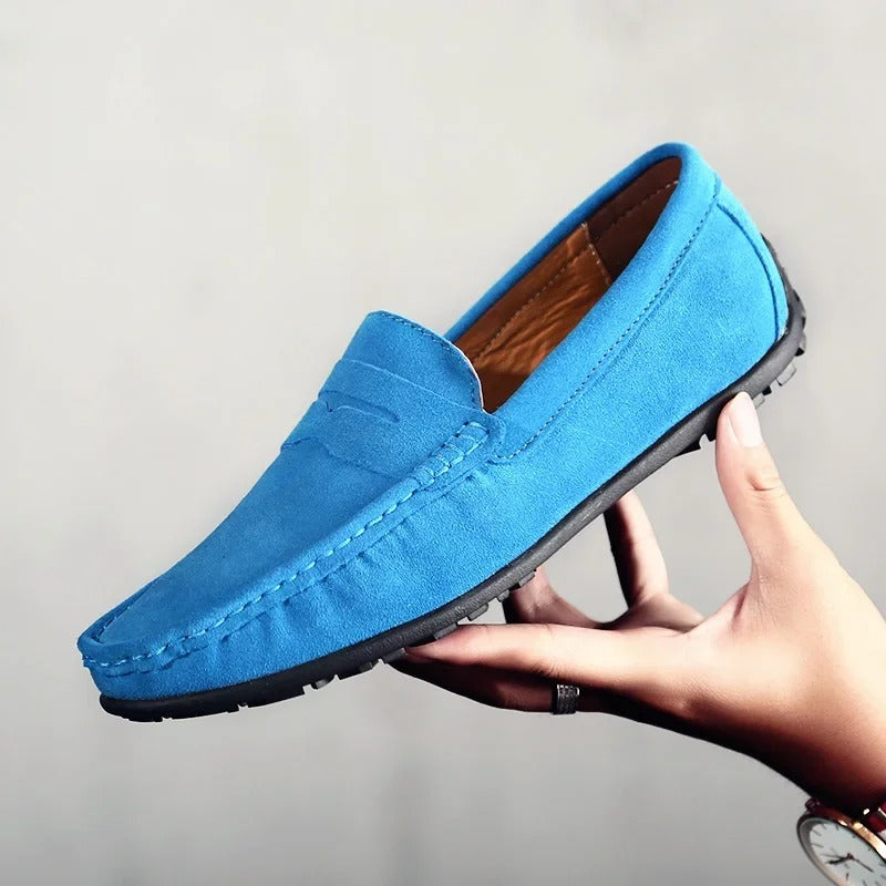Men's Suede Loafers – Gaston Men's Suede Comfort Loafers